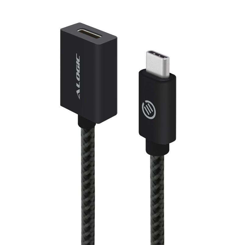 Alogic 0.5M Usb 3.1 (Gen 2) Usb-C To Usb-C Extension Cable - Male To Female - Black - Prime Series - Moq:3