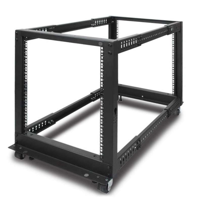 Serveredge 12Ru Fully Assembled 4 Post Adjustable Depth Server Rack With Castors