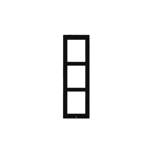 2N Helios Ip Verso - Frame For Surface Installation, 3 Modules - Black