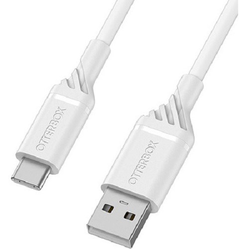 OtterBox Usb-C To Usb-A 1 Meter Usb 2.0 Cable - Cloud Dream White, 3 Amps Capacity, 480 MBPS Data Rate