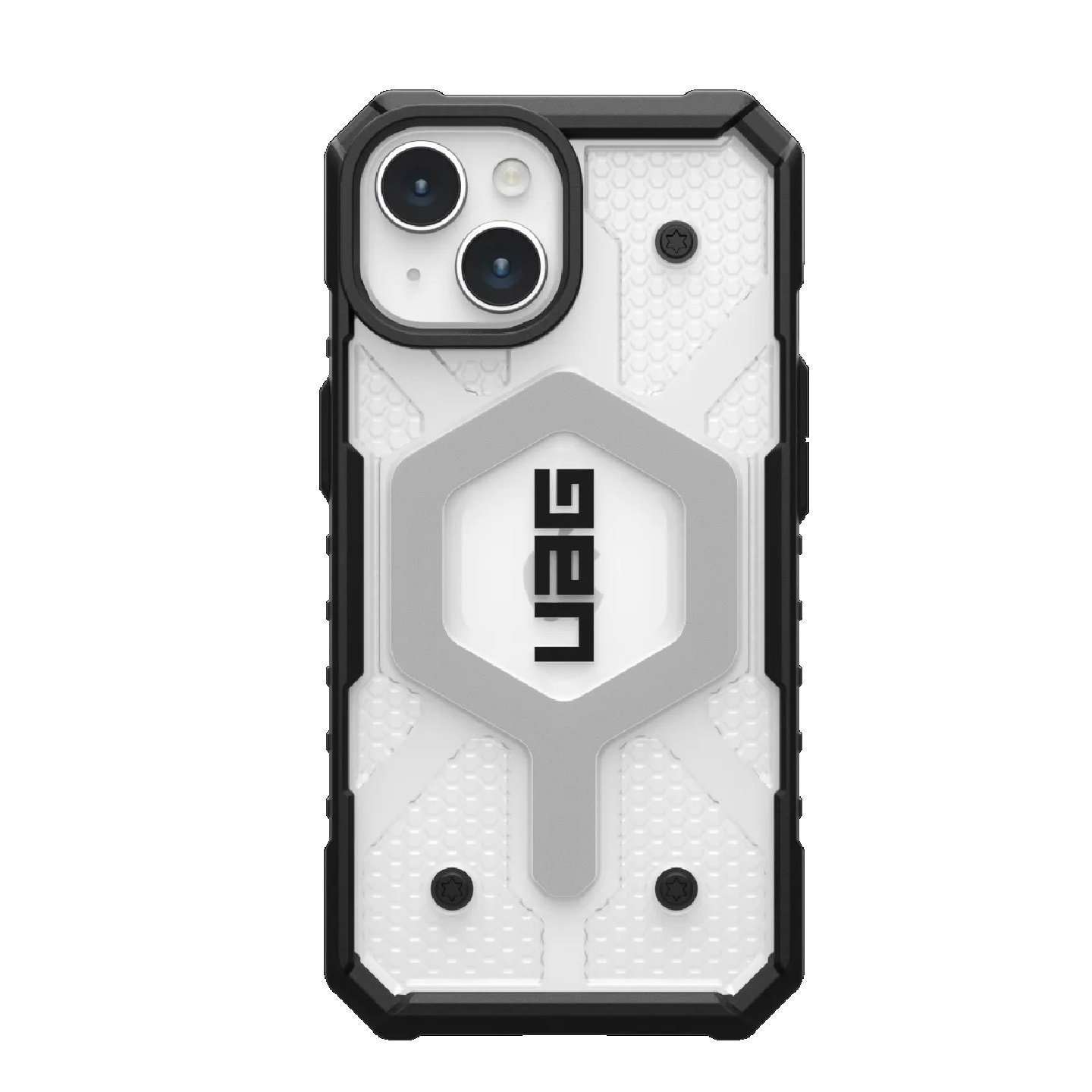 Uag Pathfinder Magsafe Apple iPhone 15 (6.1') Case - Ice (114291114343), 18 FT. Drop Protection (5.4M), Tactical Grip, Raised Screen Surround