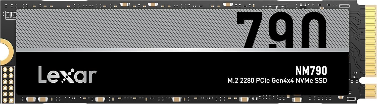 Lexar LNM790X002T-RNNNG Internal SSD 2TB M.2 2280 PCIe Gen 4X4 NVMe SSD Up To 7400MB/s Read, 6500MB/s Write