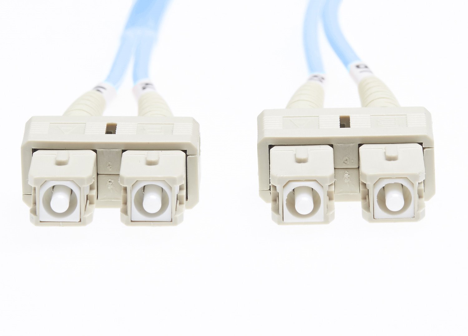 4Cabling 1M SC-SC Om4 Multimode Fibre Optic Cable: Blue