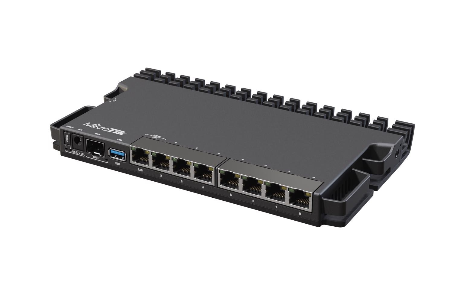 MikroTik (RB5009UG+S+IN) Heavy-duty Home Lab Router; with USB 3.0, 1G and 2.5G Ethernet and a 10G SFP+ cage