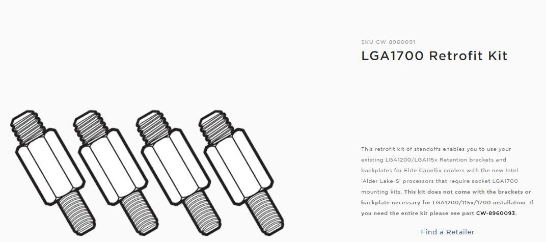 Corsair Lga1700 Retrofit Kit