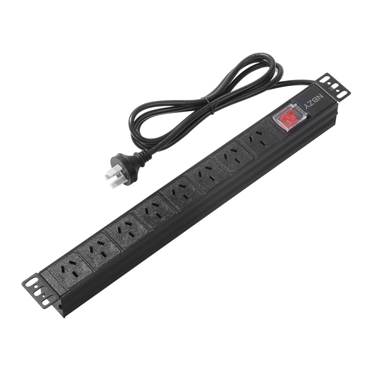 Chase Power Horizontal Rack Mount Power Distribution Unit (PDU) with 6 Outlets