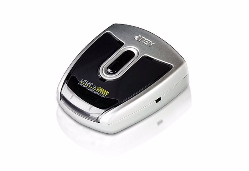 Aten Auto Peripheral Switch 2X1 Usb 2.0, 2X PC, 1X Usb 2.0 Ports, Auto Port Selector, Confirgurable Via Software, Hot Pluggable