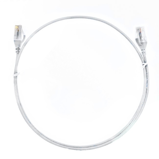 4Cabling 0.75M Cat 6 RJ45 RJ45 Ultra Thin LSZH Network Cable: White