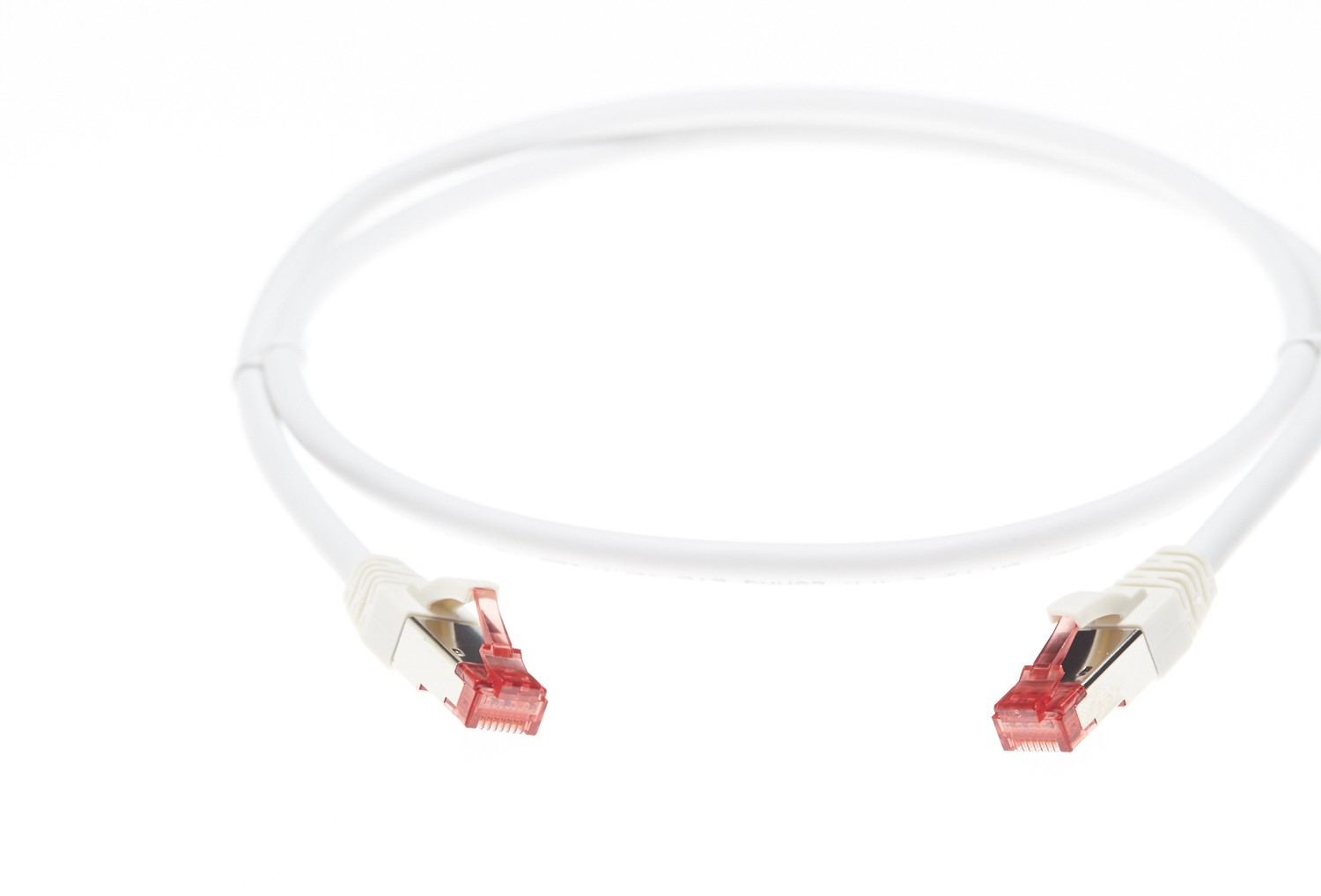 4Cabling 15M Cat 6A S/FTP LSZH Ethernet Network Cable. White