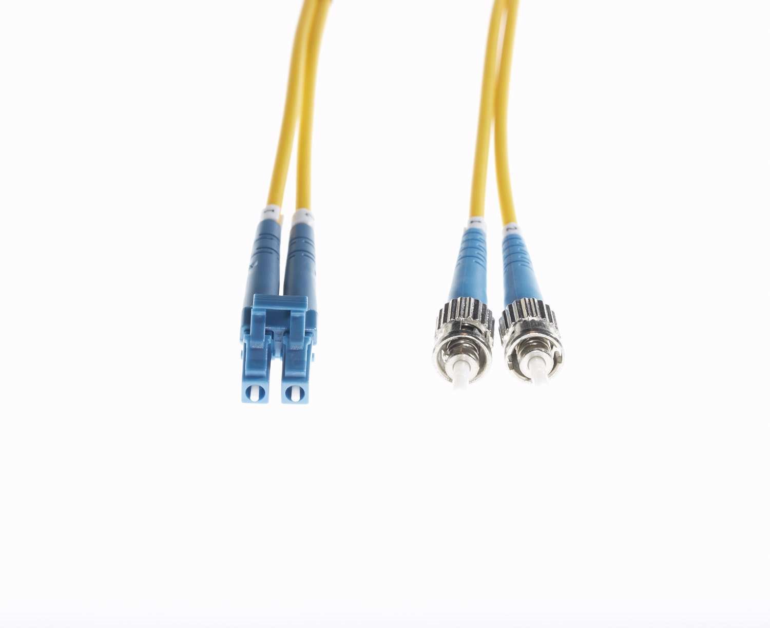 4Cabling 20M LC-ST Os1 / Os2 Singlemode Fibre Optic Cable : Yellow