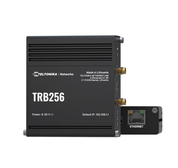 Teltonika TRB256 Industrial IoT Gateway, 4G/LTE(Cat 4), Dual Sim, 450 MHz Band, Auto-Failover, Backup Wan, Supports DNP3, Psu Excluded