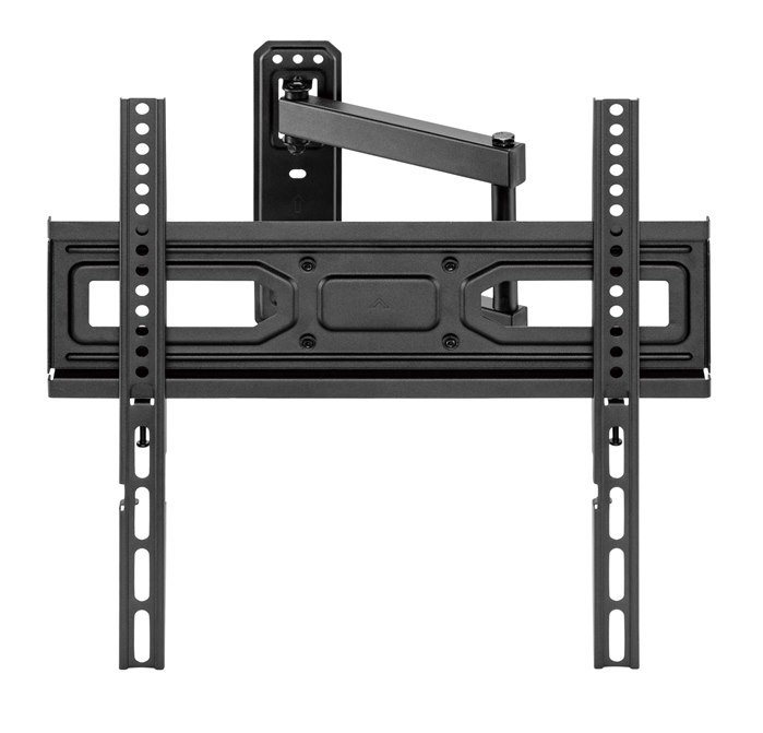 Brateck Lpa78-443 Super Economy Full-Motion TV Wall Mount, Fit Screen Size: 32'-55' Up To 35 KG, Fine Texture Black,358X440x420mm (New)