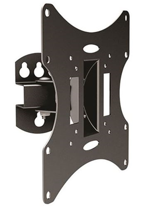 Brateck 23'-42' Pivoting Wall Mount Bracket. Tilt And Swivel. Supports Vesa 75X75,100X100,200X100,200X200. Max Load 30Kgs. Hidden Cable Management. Colour Black.