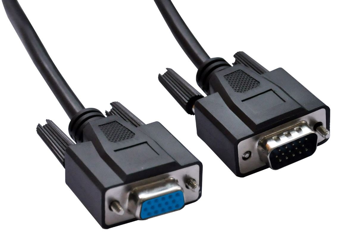 Astrotek Vga Extension Cable 4.5M - 15 Pins Male To 15 Pins Female For Monitor PC Molded Type Black