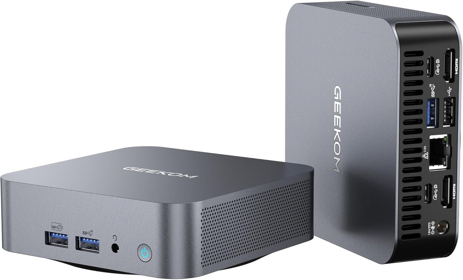 GEEKOM GT13 Pro i9 Mini PC, 13th Gen Intel i9-13900H Mini Computers(14C/20T Up to 5.4GHz) 32GB DDR4&2TB PCIe Gen 4 SSD Windows 11 Pro Support Wi-Fi 6E/Bluetooth 5.2/USB 4.0/2.5G LAN/8K/Quad Displays