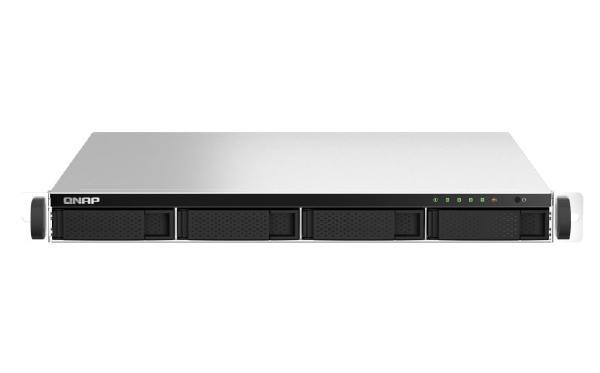 Qnap 1U 4-Bay Rackmount Nas, Intel Celeron N5105/N5095 Quad-Core, 8GB Ram Onboard (Not Expandable), 4 X 3.5"/2.5" Sata 6Gb/s Drive Bays