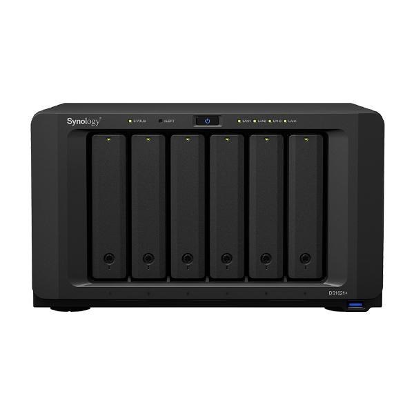 Synology DiskStation DS1621+ 6-Bay 3.5" Diskless 4xGbE Nas Amd Ryzen Quad Core 2.2GHz,4GB Ram, 3xUSB3,2x eSATA,Built In NVMe,3 YR WTY