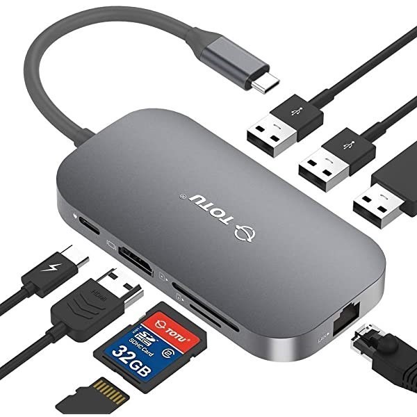 Miscellaneous Totu TT-HB001C Usb C Hub, 9-In1 Type C Hub With Ethernet