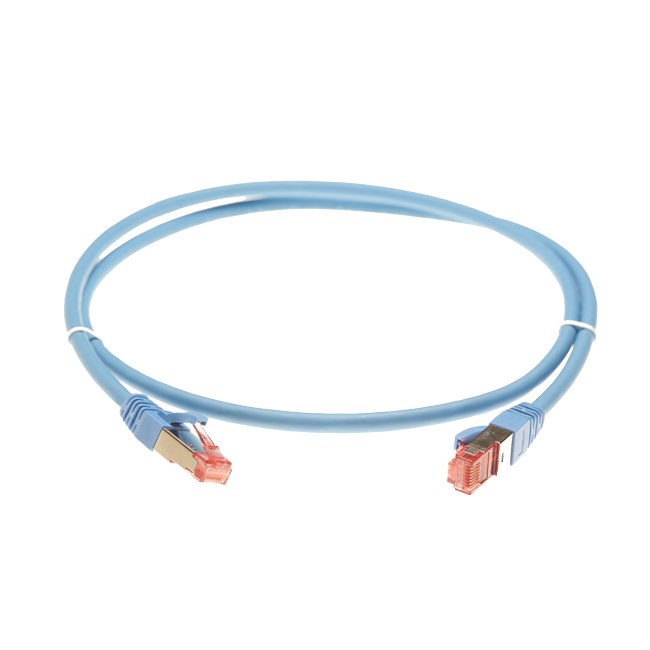4Cabling 2.5M Cat 6A S/FTP LSZH Ethernet Network Cable. Blue