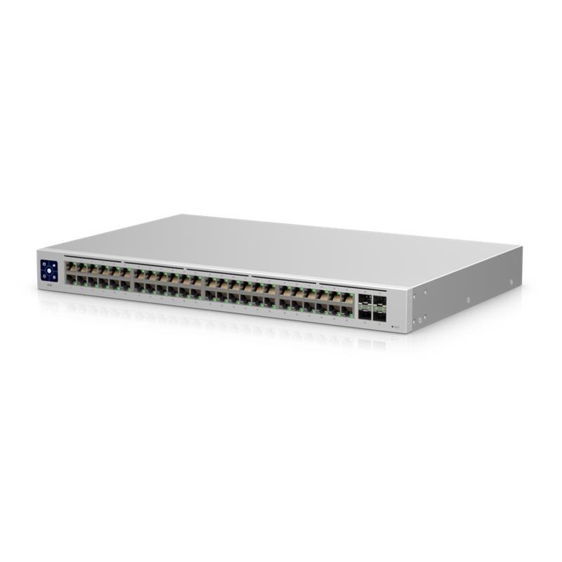 Ubiquiti UniFi 48 Port Managed Gigabit Layer2 Switch - 48X Gigabit Ethernet Ports 4X SFP Port Touch Display