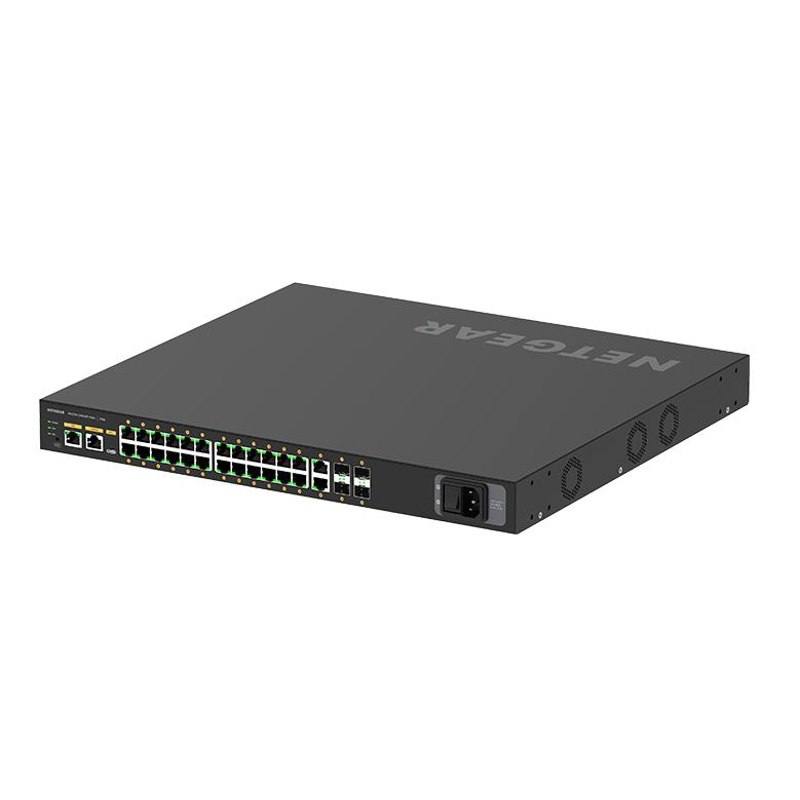 Netgear Av Line 26-Port Managed Switch, Poe+(24) 300W, GbE(2), SFP(4), Life WTY