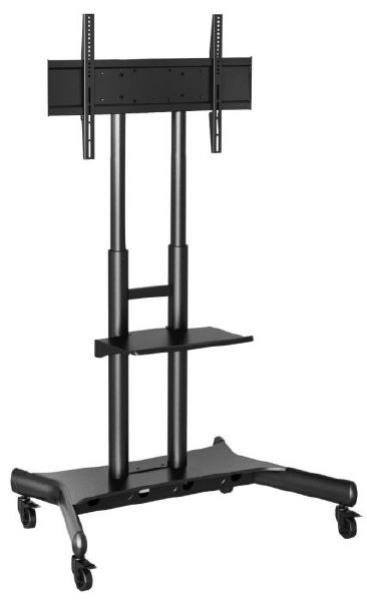 Atdec NQR *Box Damage* Atdec Ad-Tvc-75 Mobile Heavy Duty TV Cart For Screen Size 50" - 80" &Amp; 75KG. Vesa To 800X400 - Comes With Shelf