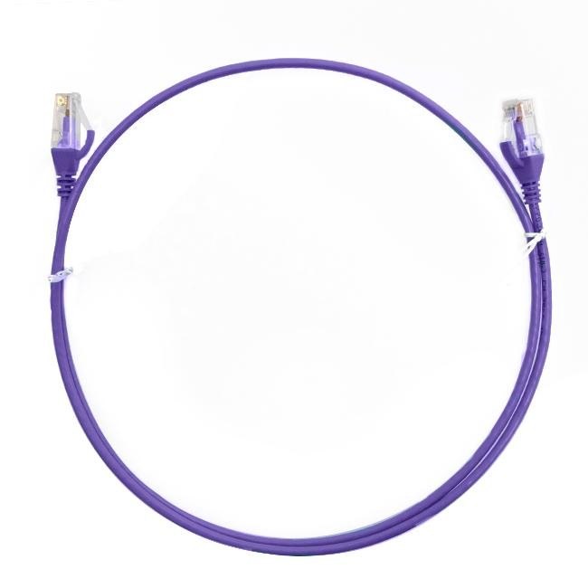4Cabling 4m CAT6 Ultra Thin LSZH Ethernet Network Cable | Purple