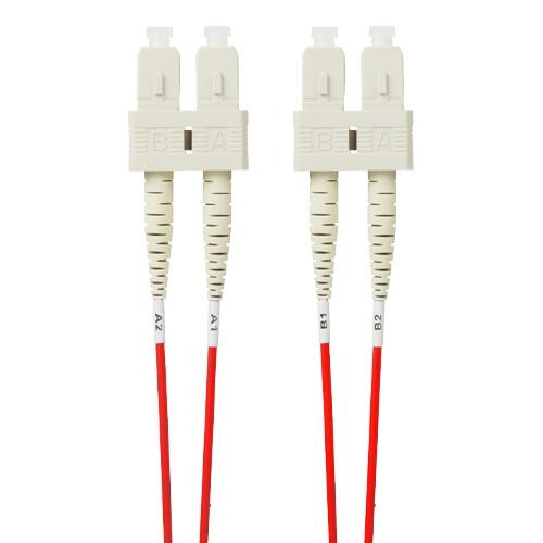 4Cabling 2M SC-SC Om4 Multimode Fibre Optic Patch Cable: Red