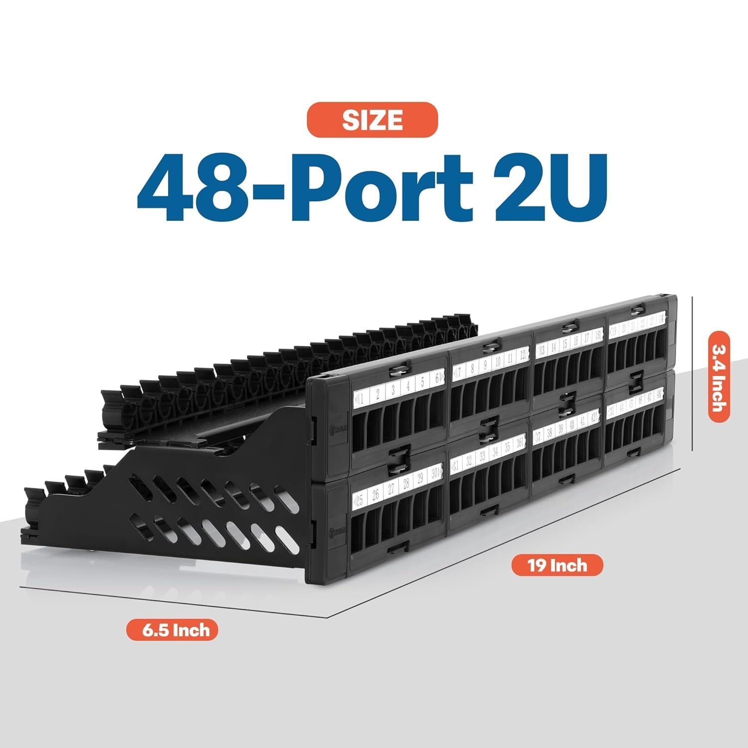 Everest 48 Port Keystone Patch Panel