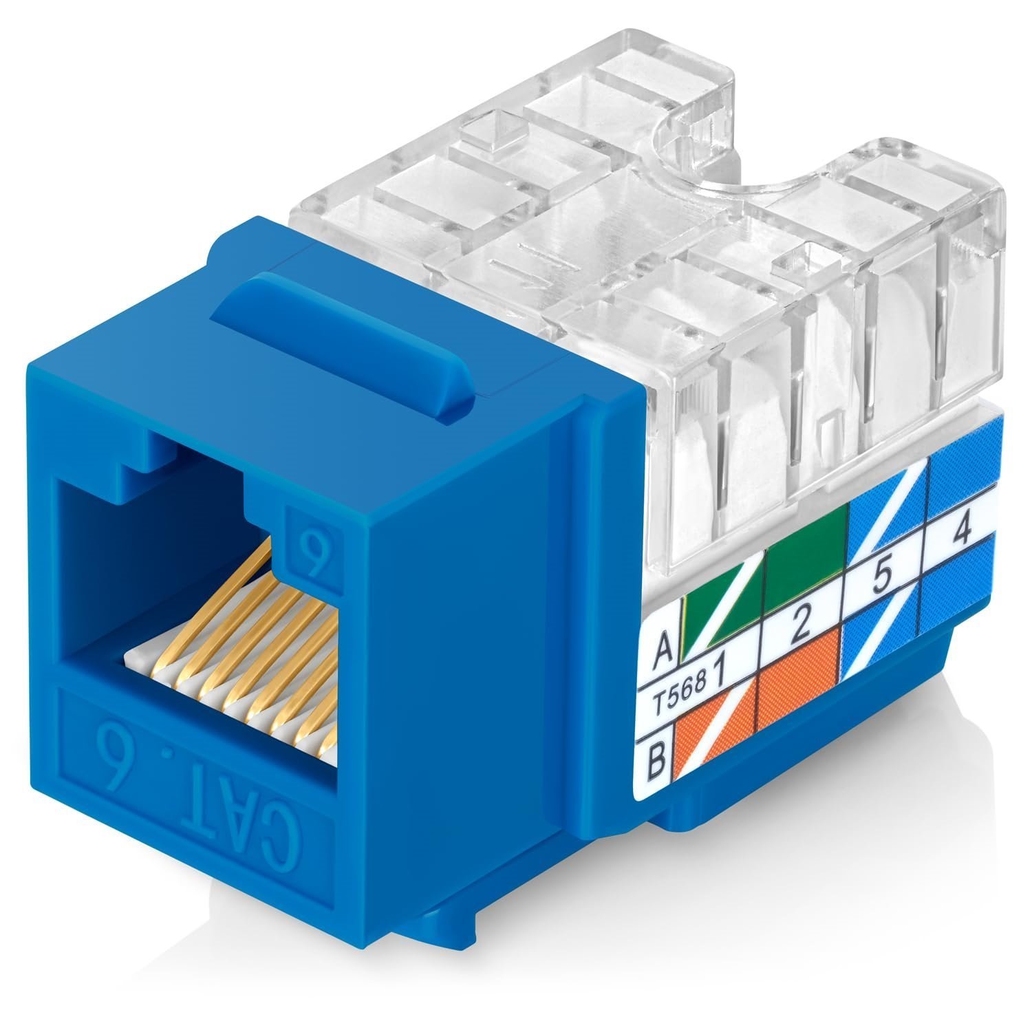 Everest 90° Angled RJ45 Cat6 Keystone Jack