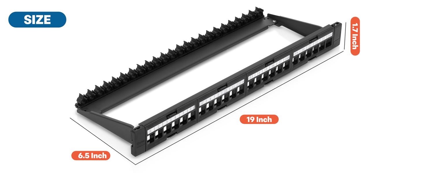 Everest 24 Port Keystone Patch Panel
