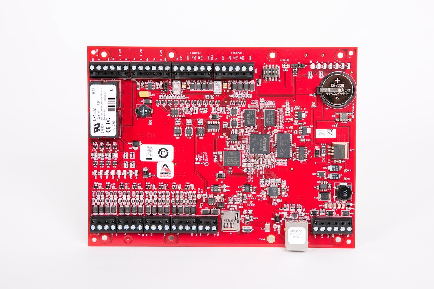 Mercury LP1502, 2 reader intelligent controller,(2 Rdrs, 8 Inputs, 4 Outputs)