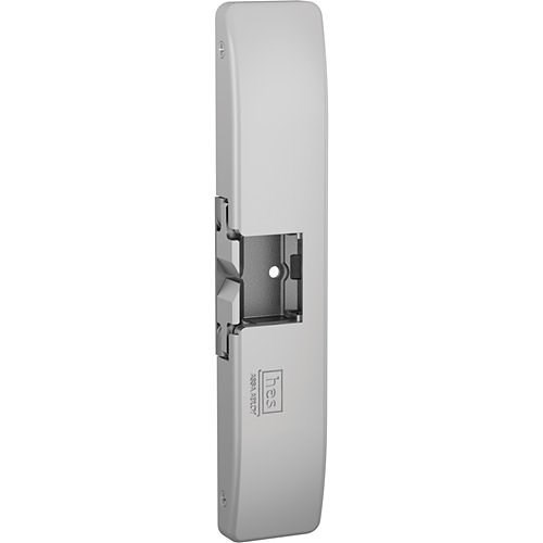 9600 Series Surface Mounted Electric Strike, Windstorm Resistant, Satin Stainless Steel