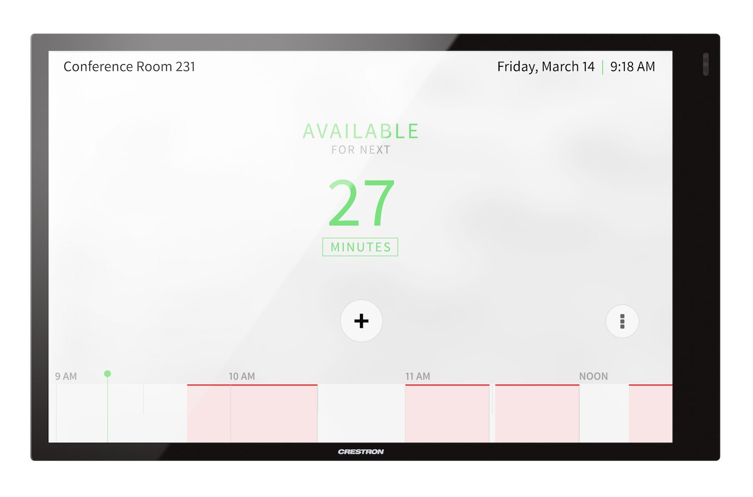 Crestron 10.1 In. Wall Mount Touch Screen, Black Smooth