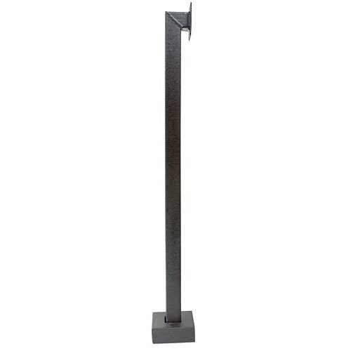 42" Black Powder Coated Low Profile Pedestal, Pad Mount, ADA Compliant