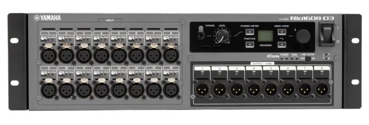 16-input/8-output Dante Stage Box