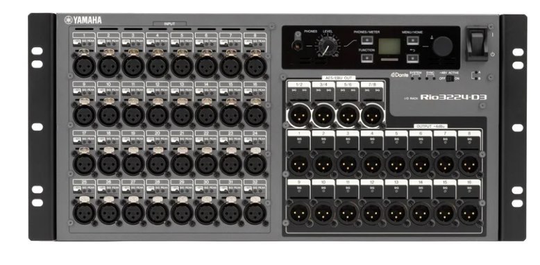 32-input/24-output Dante Stage Box