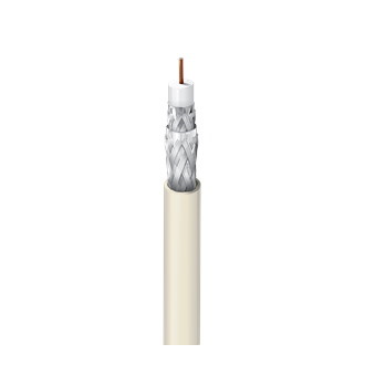 RG-6/U (75 OHM) #18 RG 6/U COAX BEIGE, SNOW 1152A A8R1000