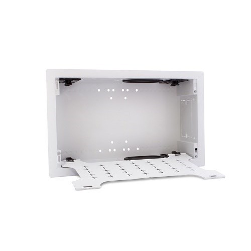 VersaBox Recessed Dual Layer Flat Panel Solution, 8x14", White