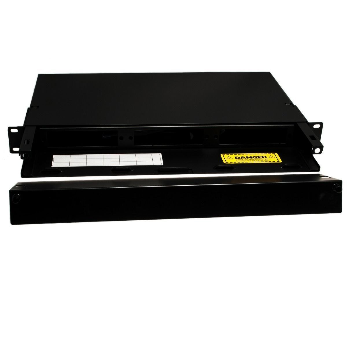 Classic Fiber-Optic Rack Mount Enclosure with Slots for LGX Compatible Adapter Panels or Cassette, 72 Fibers, 1U RMS