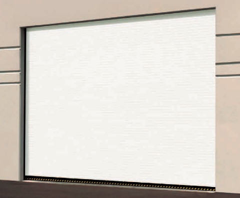 Gray Galvanized Steel Manual Overhead Door Hand Chain, Face of Wall, Interior Coil Service Door, 2-5/8, 24- Gauge