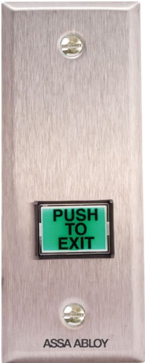 Securitron Emergency Exit Button with 30 second Timer, Narrow Style