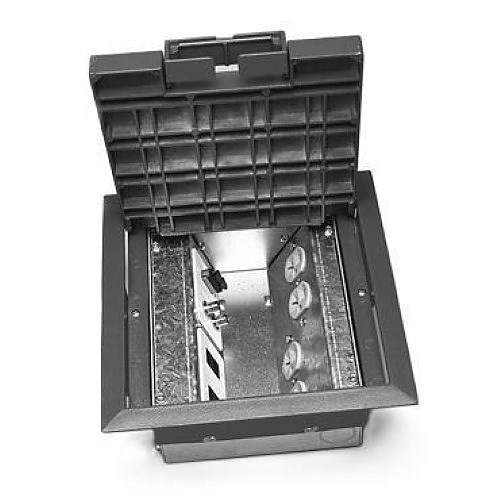 Wiremold AC8840 Raised Floor Box, 4" Depth, Gray