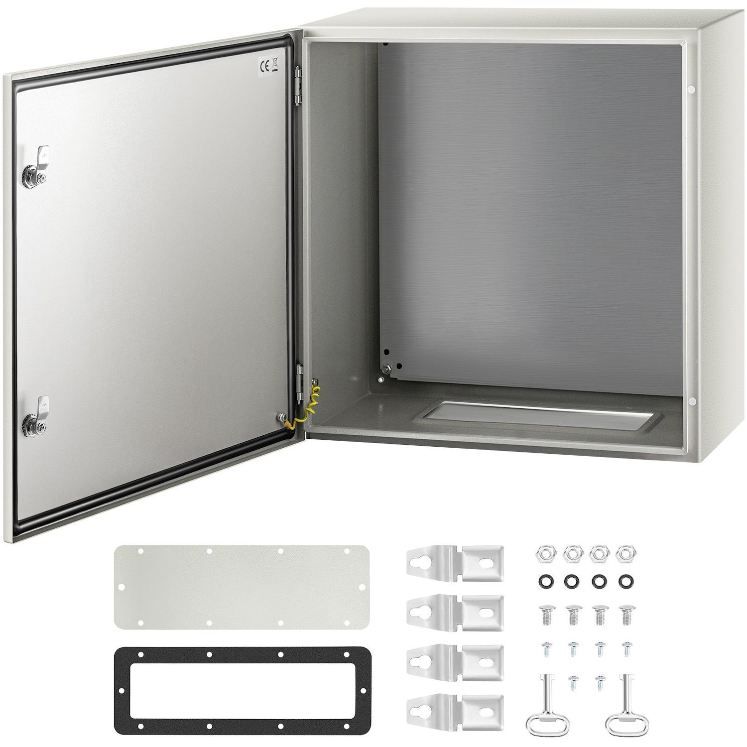 VEVOR NEMA Metal Case, 24x24x12'' Metal Enclosure, IP66 Water & Dust Resistant, Suitable for Both Outdoor & Indoor Use