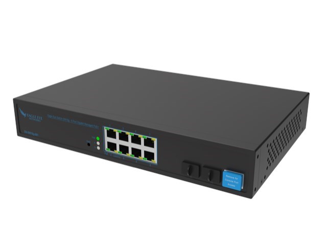 Eagle Eye Switch SW10g (8 port Gigabit Managed PoE + Switch with 2xSFP 130)