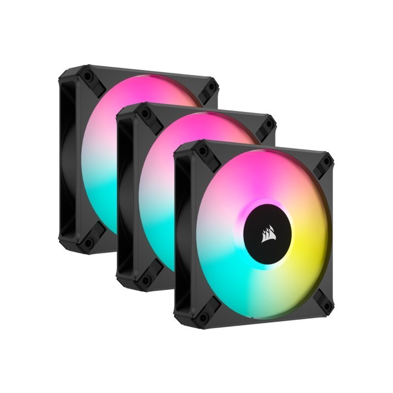 Corsair Cor Fan 120Mm-Af120-Rgb-Elite-Black-3Pk