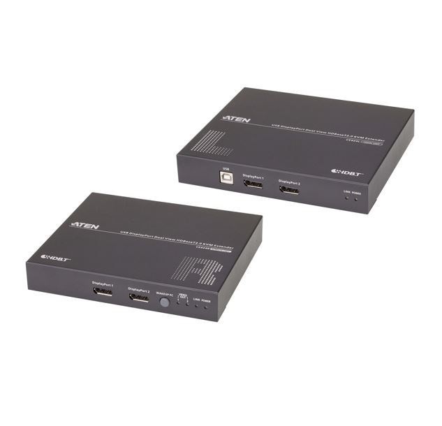 Aten Usb Displayport Dual View Hdbaset 2.0 KVM Extender (4K @100 M)