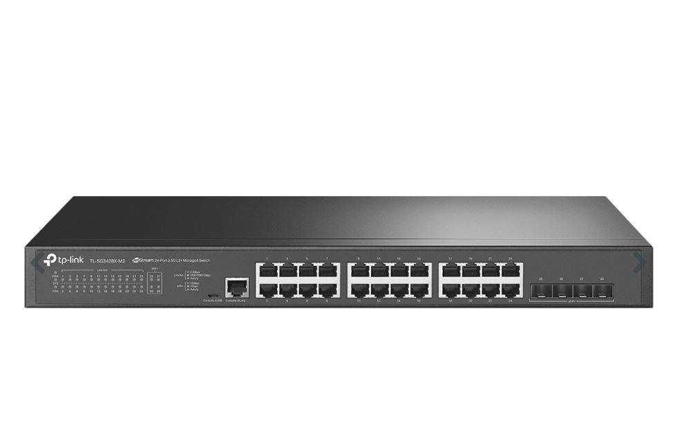 Tp-Link 24-Port Managed 2.5Gbase L2+ Switch, 10Ge SFP+(4), 5Y, Pro