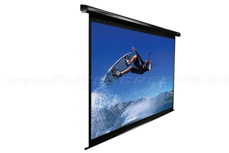 Elite Screens 125 Motorised 169 Projector Screen With Acoustic Pro Uhd Transparent Material