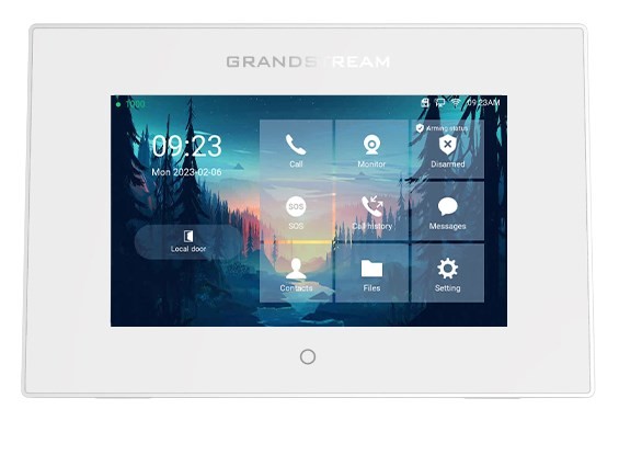 Grandstream Integrated Sip Intercom On Wall Poe Touch Screen